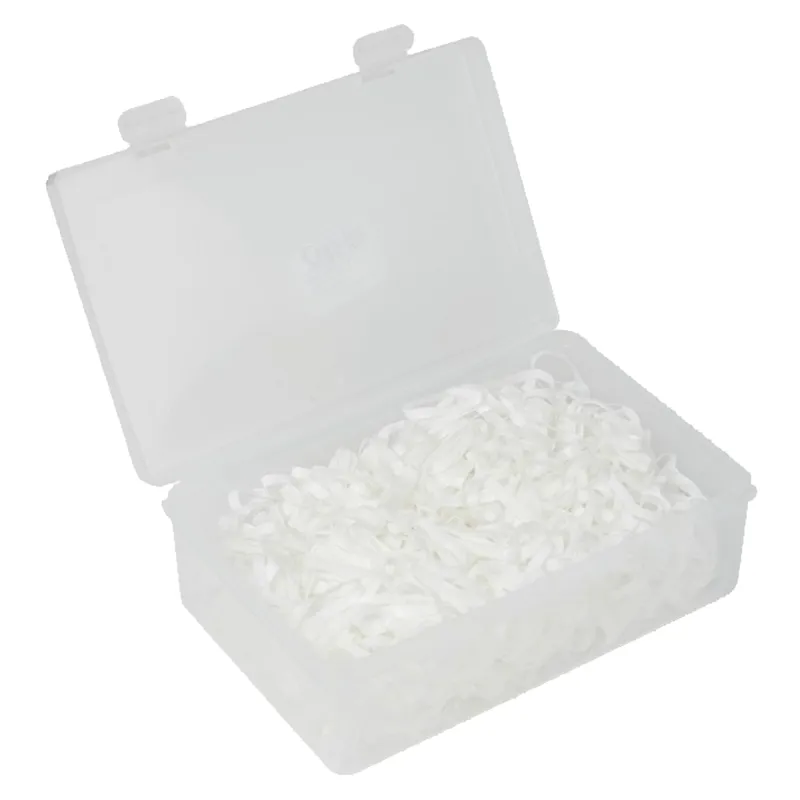 LeMieux Silicone Plaiting Bands - White